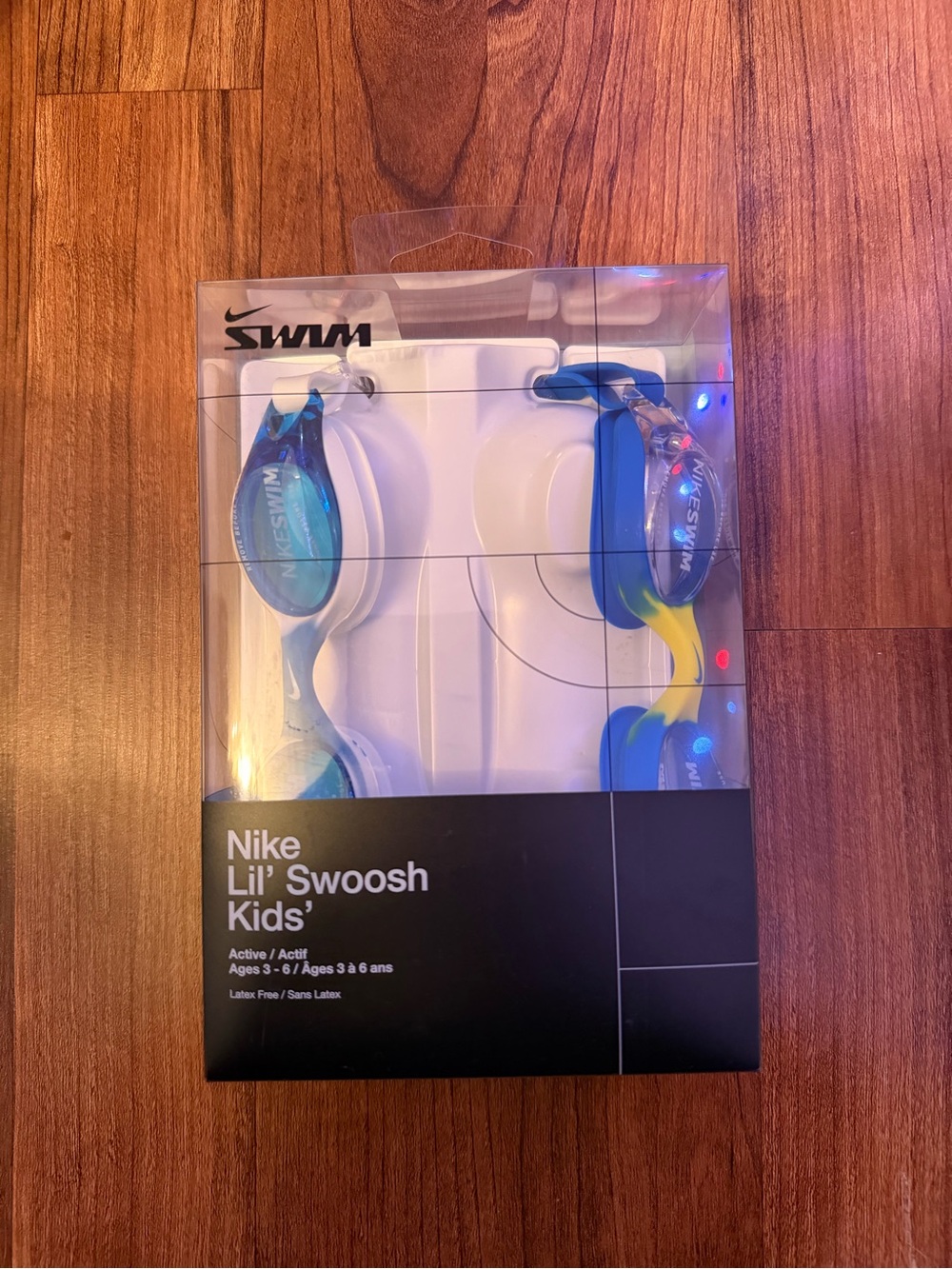 Nike Kids' Swim Goggles in Blue and Yellow
